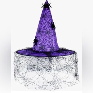 Amazon Purple Spider Web Witch Hat